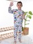 Erkek Çocuk Gri Arabalı Pijama Takım 7