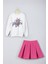 Yeni Sezon Tarz Çiçek Baskılı Etek Sweat Takım 5