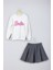 Yeni Sezon Barbie Baskılı Etek Sweat Takım 1