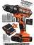 Tekno Trust 6.0 Ah ve Üstü Alman Hard-X 256 Volt 20AH Çelik Şanzuman Bakır Sargılı 2 Akülü Vidalama Darbeli Şar 1