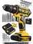 Tekno Trust Çift Akü Alman Hardx 256 Volt 20 Ah Çelik Şanzuman Bakır Sargılı 2 Akülü Vidalama Matkap Şarjlı Mat 1