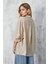 Ağaç Kabuğu Kumaş Cepli Oversize Gömlek 23483 2