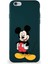 Apple iPhone 6s Soft Premier Kapak Mickey Mouse-E Tasarımlı Silikon Kılıf - Yeşil 1