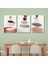 3'lü Kanvas Duvar Tablosu Seti Soft Renkli Soyut Tasarım 1