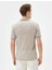 Yakalı T-Shirt Minimal Desenli Slim Fit Kısa Kollu 4