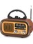 840 T Nostaljik Radyo, Fm, Bt+Usb ve Tf Kartlı, Pilli, USB Çalar ve Şarjlı Müzik Kutusu 1