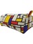 Mondrian De Stijl Astarlı Yıkanabilir Bez Kalemlik Kalem Kutusu Makyaj Çantası 2