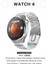 1.5" - 2" Watch Gs 4 Pro Akıllı Saat Iphone ve Android Tüm Telefonlara Uyumlu Nfc&arama Gümüş Smart 1