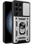 Samsung Galaxy S24 Için Ultra Case Kickstand Slide Lens Koruma Silver Telefon Kılıfı (Yurt Dışından) 1