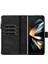 Samsung Galaxy Z Fold3 Için 5g Pu Deri Hat Baskılı Stand Zipper Cep Cüzdan Telefon Kılıfı (Yurt Dışından) 2