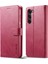Samsung Galaxy S24 Için+ Buzağı Doku Deri Stand Telefon Koruyucu Gül Telefon Kılıfı (Yurt Dışından) 1