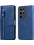 Samsung Galaxy S24 Ultra Pu Deri Fermuar Cüzdan Telefon Kılıfı (Yurt Dışından) 1
