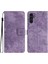 A15 5g Case Kelebek Basılı Cep Telefonu Deri Kapağı Strap Purpletelefon Kılıfı (Yurt Dışından) 1