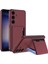 Samsung Galaxy S24 Için+ Manyetik Katlanır Kickstand Kart Yuvası Red Telefon Kılıfı (Yurt Dışından) 1
