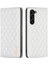 Samsung Galaxy S24+ Case Pu Pu Deri Rhombus Telefon Kılıfı (Yurt Dışından) 1