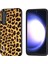 Samsung Galaxy S23 Fe Leopard Doku Pu Deri+Tpu+Pc Telefon Kılıfı (Yurt Dışından) 1