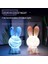 Yeşil Orman Başucu Lambası Dokunmatik Kontrol USB Şarj Bunny LED Gece Lambası Dekor (Yurt Dışından) 1