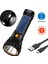 Taşınabilir 2in1 Güneş/usb Şarj Edilebilir Iki Modlu LED Torch Acil Durum Strobe Işık Su Geçirmez Cob Yan Işık Ev Çalışması Yürüyüş Için (Yurt Dışından) 4