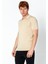 Erkek Fit Altı Kolları Lastikli Polo Yaka Düğmeli T-Shirt 3