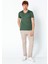 Erkek Fit Rahat Naylon V Yaka Seyahatlik T-Shirt 1