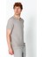 Erkek Fit Extra Rahat Düğmeli Polo Yaka Delikli T-Shirt 4