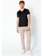 Erkek Fit Rahat Naylon V Yaka Seyahatlik T-Shirt 1