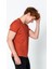 Erkek Fit Rahat Naylon V Yaka Seyahatlik T-Shirt 5