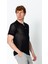 Erkek Fit Polo Yaka Extra Rahat Düğmeli Örme T-Shirt 4