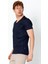 Erkek Fit Rahat Naylon V Yaka Seyahatlik T-Shirt 3