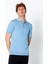 Erkek Fit Altı Kolları Lastikli Polo Yaka Düğmeli T-Shirt 2