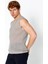Erkek Fit Extra Rahat Delikli Bisiklet Yaka Kolsuz T-Shirt 3