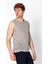 Erkek Fit Extra Rahat Delikli Bisiklet Yaka Kolsuz T-Shirt 4