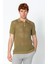 Erkek Fit Polo Yaka Extra Rahat Düğmeli Örme T-Shirt 2