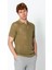Erkek Fit Polo Yaka Extra Rahat Düğmeli Örme T-Shirt 4