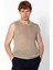Erkek Fit Extra Rahat Delikli Bisiklet Yaka Kolsuz T-Shirt 2