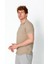 Erkek Fit Extra Rahat Düğmeli Polo Yaka Delikli T-Shirt 3