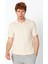 Erkek Fit Extra Rahat Düğmeli Polo Yaka Delikli T-Shirt 2