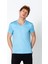 Erkek Fit Rahat Naylon V Yaka Seyahatlik T-Shirt 2