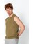 Erkek Fit Extra Rahat Delikli Bisiklet Yaka Kolsuz T-Shirt 3