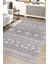 Elmina Gri Beyaz Halı Yumuşak Oturma Odası Salon Çocuk Odası Mutfak Halısı F0326 80 x 300 1