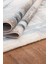 Troya Krem Mavi Halı Yumuşak Oturma Odası Salon Çocuk Odası Mutfak Halısı J0067 80 x 300 3