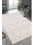 Troya Kahve Beyaz Halı Yumuşak Oturma Odası Salon Çocuk Odası Mutfak Halısı J0089 60 x 110 1