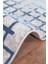 Wilto Mavi Beyaz Halı Yumuşak Oturma Odası Salon Çocuk Odası Mutfak Halısı PF103 80 x 150 4