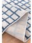 Wilto Mavi Beyaz Halı Yumuşak Oturma Odası Salon Çocuk Odası Mutfak Halısı PF103 80 x 150 5