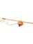 Catnip Toyz Fluffy Magic Stick Peluş Kedi Olta Oyuncağı Turuncu 46 cm 1