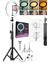 10"inç Ring Light Youtuber Tiktok Çekim Işıklı Telefon Tutucu Influencer Makyaj Işığı 2.10 M 1