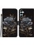 Samsung Galaxy A15 4g Durum 3D Pot Pu Deri Deri Kara Gül Telefon Kılıfı (Yurt Dışından) 1