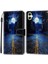 Samsung Galaxy A05 4g Pu Deri Desen Baskı Gecesi Yol/ay Telefon Kılıfı (Yurt Dışından) 1