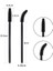 Tam Siyah Licone Maskara Değneklerini Aplikatör Tek Kullanımlık Kirpik Fırçaları Tarak Güzellik Makyaj Fırçası Kadınlar Için Kirpik Uzatma Araçları (Yurt Dışından) 3