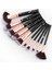 10 Adet Fan Siyah Fld Adet Mermer Makyaj Fırça Seti Kozmetik Aracı Toz Göz Farı Fondöten Allık Karıştırma Güzellik Pinceaux De Maquillage (Yurt Dışından) 1